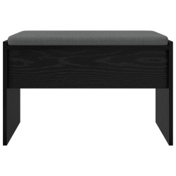 Banc d'entrée avec coussin Chêne noir 63 x 38 x 40 cm 536610536610