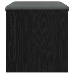 Banc d'entrée avec coussin Chêne noir 63 x 38 x 40 cm 536610536610