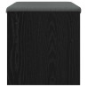 Banc d'entrée avec coussin Chêne noir 63 x 38 x 40 cm 536610536610