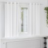 Rideaux occultants avec anneaux 2 pcs Blanc pur 175 x 140 cm 536611536611
