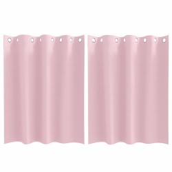 Rideaux occultants avec anneaux 2 pcs Rose bébé 140 x 140 cm 536613536613