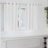 Rideaux occultants avec anneaux 2 pcs Blanc pur 140 x 140 cm 536615536615