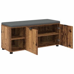 Banc d'entrée avec coussin Bois ancien 100 x 38 x 46 cm 536620536620