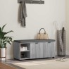 Banc d'entrée avec coussin Gris Sonoma 100 x 38 x 46 cm 536622536622
