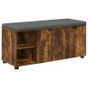 Banc d'entrée avec coussin Chêne Fumé 100 x 38 x 46 cm 536623536623