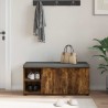 Banc d'entrée avec coussin Chêne Fumé 100 x 38 x 46 cm 536623536623