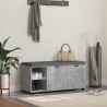 Banc d'entrée avec coussin Gris Béton 100 x 38 x 46 cm 536624536624