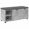 Banc d'entrée avec coussin Gris Béton 100 x 38 x 46 cm 536624536624