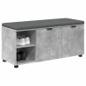 Banc d'entrée avec coussin Gris Béton 100 x 38 x 46 cm 536624536624