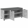 Banc d'entrée avec coussin Gris Béton 100 x 38 x 46 cm 536624536624