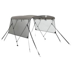 Toit bimini à 3 arceaux parois en maille 183x(185-198)x137 cm 536626536626