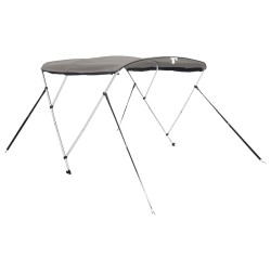 Toit bimini à 3 arceaux parois en maille 183x(185-198)x137 cm 536626536626
