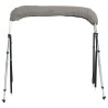 Toit bimini à 3 arceaux parois en maille 183x(185-198)x137 cm 536626536626