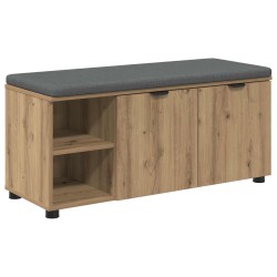 Banc d'entrée avec coussin Chêne Artisanal 100 x 38 x 46 cm 536629536629