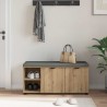 Banc d'entrée avec coussin Chêne Artisanal 100 x 38 x 46 cm 536629536629