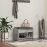 Banc d'entrée avec coussin Gris Béton 63 x 38 x 45 cm 536630536630