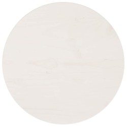 Dessus de table rond blanc Ø40x3 cm bois de pin massif 536632536632