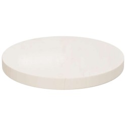 Dessus de table rond blanc Ø40x3 cm bois de pin massif 536632536632