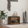 Banc d'entrée avec coussin Chêne Fumé 63 x 38 x 45 cm 536633536633