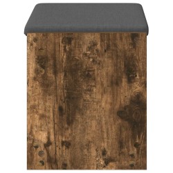 Banc d'entrée avec coussin Chêne Fumé 63 x 38 x 45 cm 536633536633