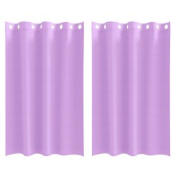 Rideaux occultants avec anneaux 2 pcs Violet 175 x 140 cm 536634536634