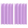 Rideaux occultants avec anneaux 2 pcs Violet 175 x 140 cm 536634536634