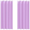 Rideaux occultants avec anneaux 2 pcs Violet 245 x 140 cm 536636536636