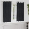 Rideaux occultants 2 pcs Noir 140 x 175 cm Velours 536637536637