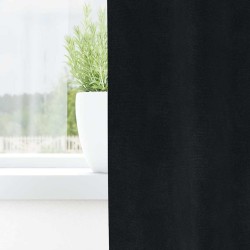 Rideaux occultants 2 pcs Noir 140 x 175 cm Velours 536637536637
