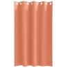 Rideaux occultants avec anneaux 2 pcs Couleur terre cuite 536638536638