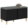 Banc d'entrée avec coussin Chêne Noir 80 x 38 x 46 cm 536640536640