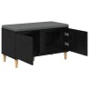 Banc d'entrée avec coussin Chêne Noir 80 x 38 x 46 cm 536640536640