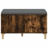 Banc d'entrée avec coussin Chêne Fumé 80 x 38 x 46 cm 536642536642