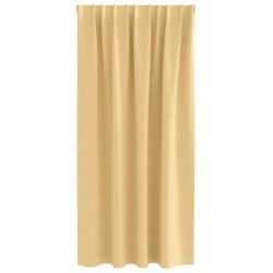 Rideaux occultants avec anneaux 2 pcs Beige 175 x 140 cm 536643536643