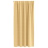 Rideaux occultants avec anneaux 2 pcs Beige 175 x 140 cm 536643536643