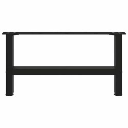 Pieds de table basse Noir 2 pièces 70 x (30-31) cm Acier 536648536648