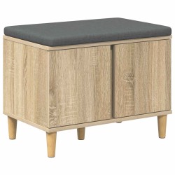 Banc d'entrée avec coussin Chêne Sonoma 60 x 38 x 46 cm 536654536654