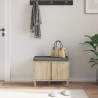 Banc d'entrée avec coussin Chêne Sonoma 60 x 38 x 46 cm 536654536654