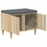 Banc d'entrée avec coussin Chêne Sonoma 60 x 38 x 46 cm 536654536654