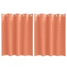 Rideaux occultants avec anneaux 2 pcs Couleur terre cuite 536659536659