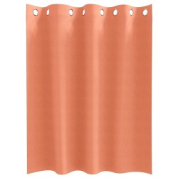 Rideaux occultants avec anneaux 2 pcs Couleur terre cuite 536659536659