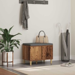 Banc d'entrée avec coussin Bois ancien 60 x 38 x 46 cm 536660536660