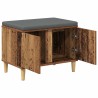 Banc d'entrée avec coussin Bois ancien 60 x 38 x 46 cm 536660536660