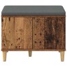 Banc d'entrée avec coussin Bois ancien 60 x 38 x 46 cm 536660536660
