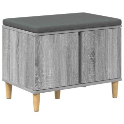Banc d'entrée avec coussin Gris Sonoma 60 x 38 x 46 cm 536661536661