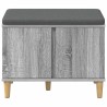 Banc d'entrée avec coussin Gris Sonoma 60 x 38 x 46 cm 536661536661