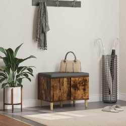 Banc d'entrée avec coussin Chêne Fumé 60 x 38 x 46 cm 536662536662