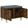 Banc d'entrée avec coussin Chêne Fumé 60 x 38 x 46 cm 536662536662