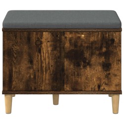 Banc d'entrée avec coussin Chêne Fumé 60 x 38 x 46 cm 536662536662