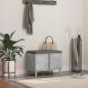 Banc d'entrée avec coussin Gris Béton 60 x 38 x 46 cm 536663536663